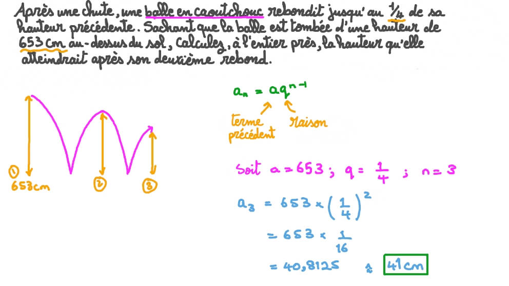 Utiliser des suites géométriques pour résoudre des problèmes de la vie courante