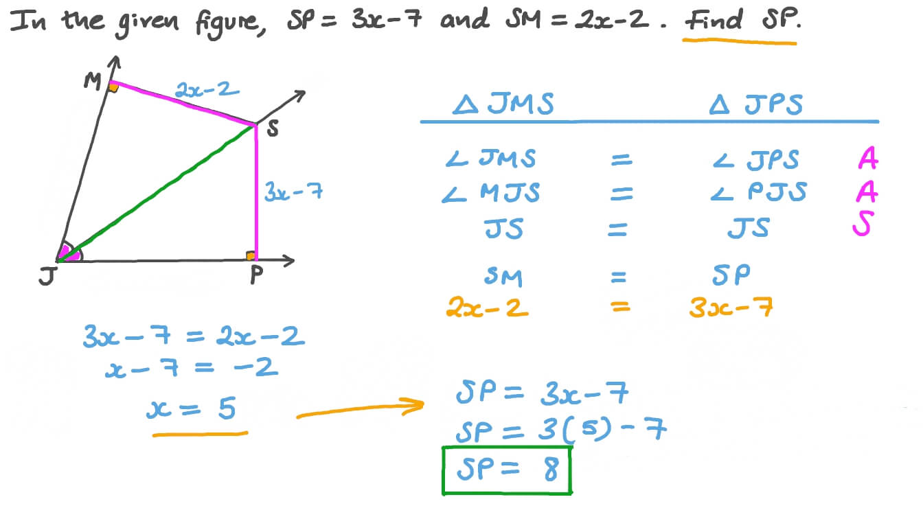 Finding the Length of a Side in a Triangle given the Corresponding Side's Length in a Congruent Triangle