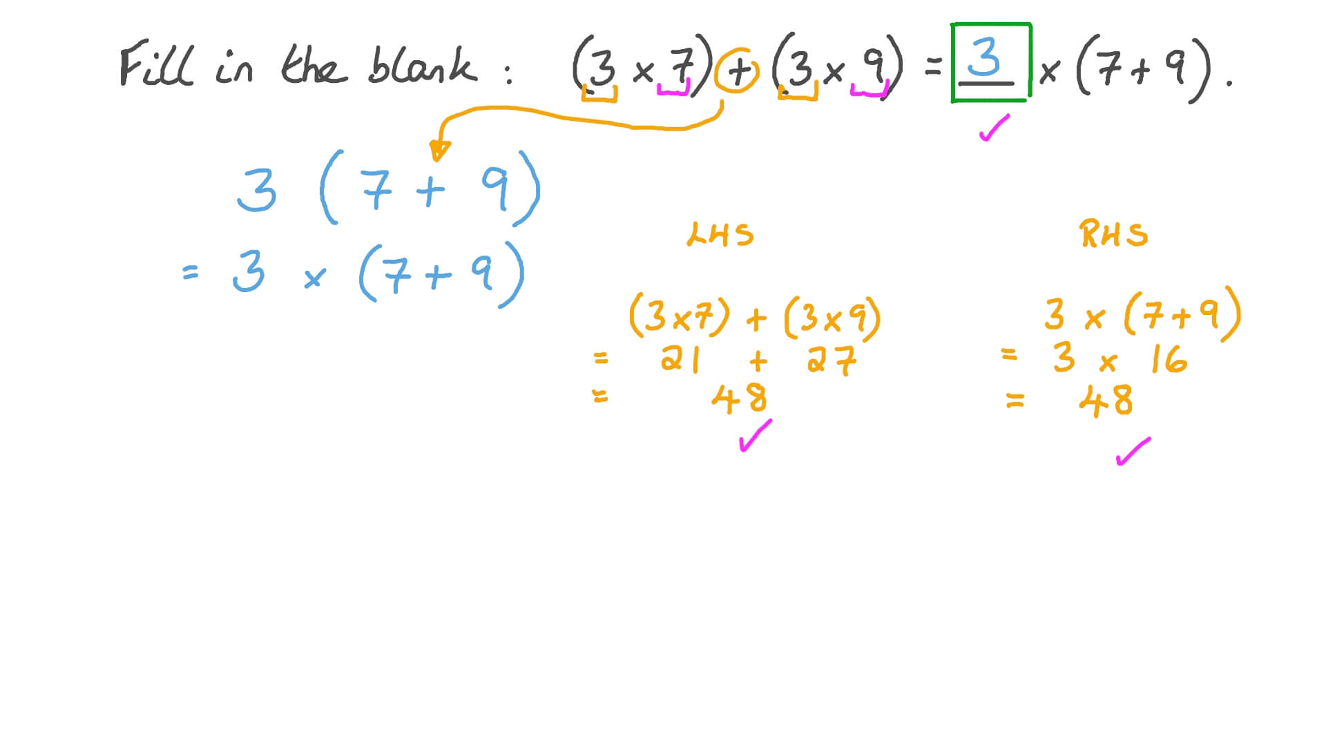 Use Properties of Multiplication to Balance the Equation