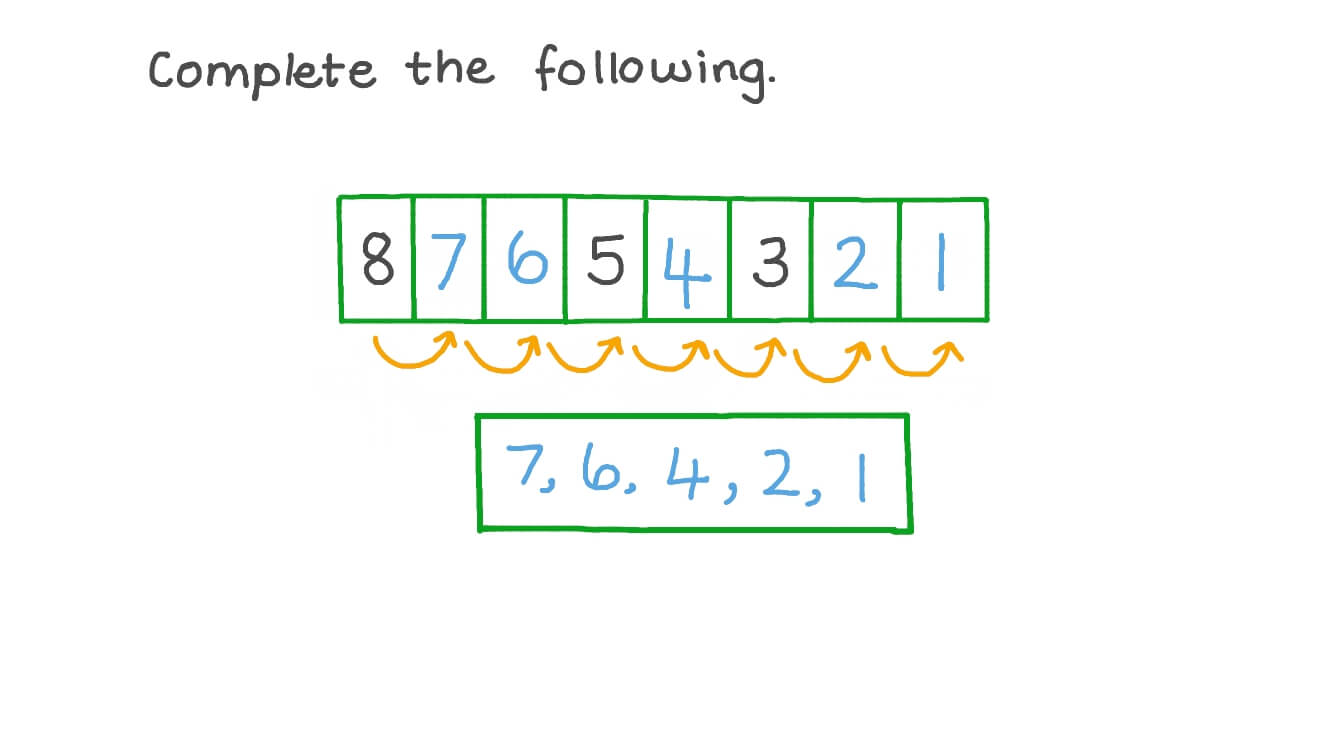 Question Video: Counting within 10 to Find Missing Numbers | Nagwa