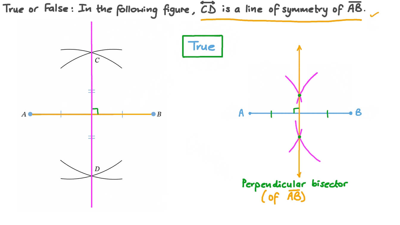 Identifying Whether a Line Is a Line of Symmetry