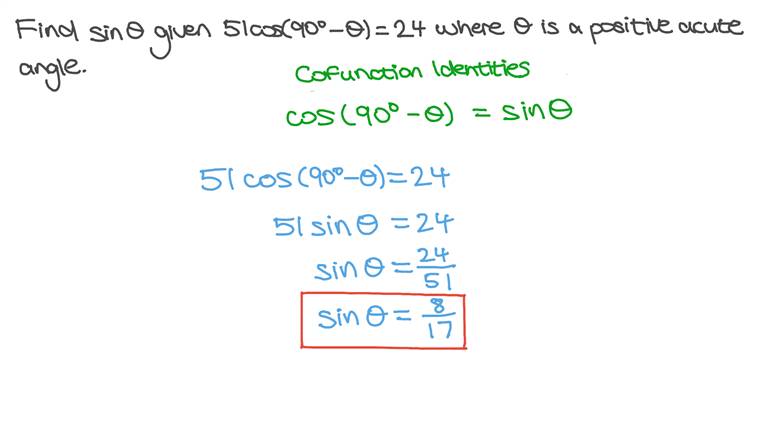 Lesson: Evaluating Trigonometric Functions Using Cofunction Identities