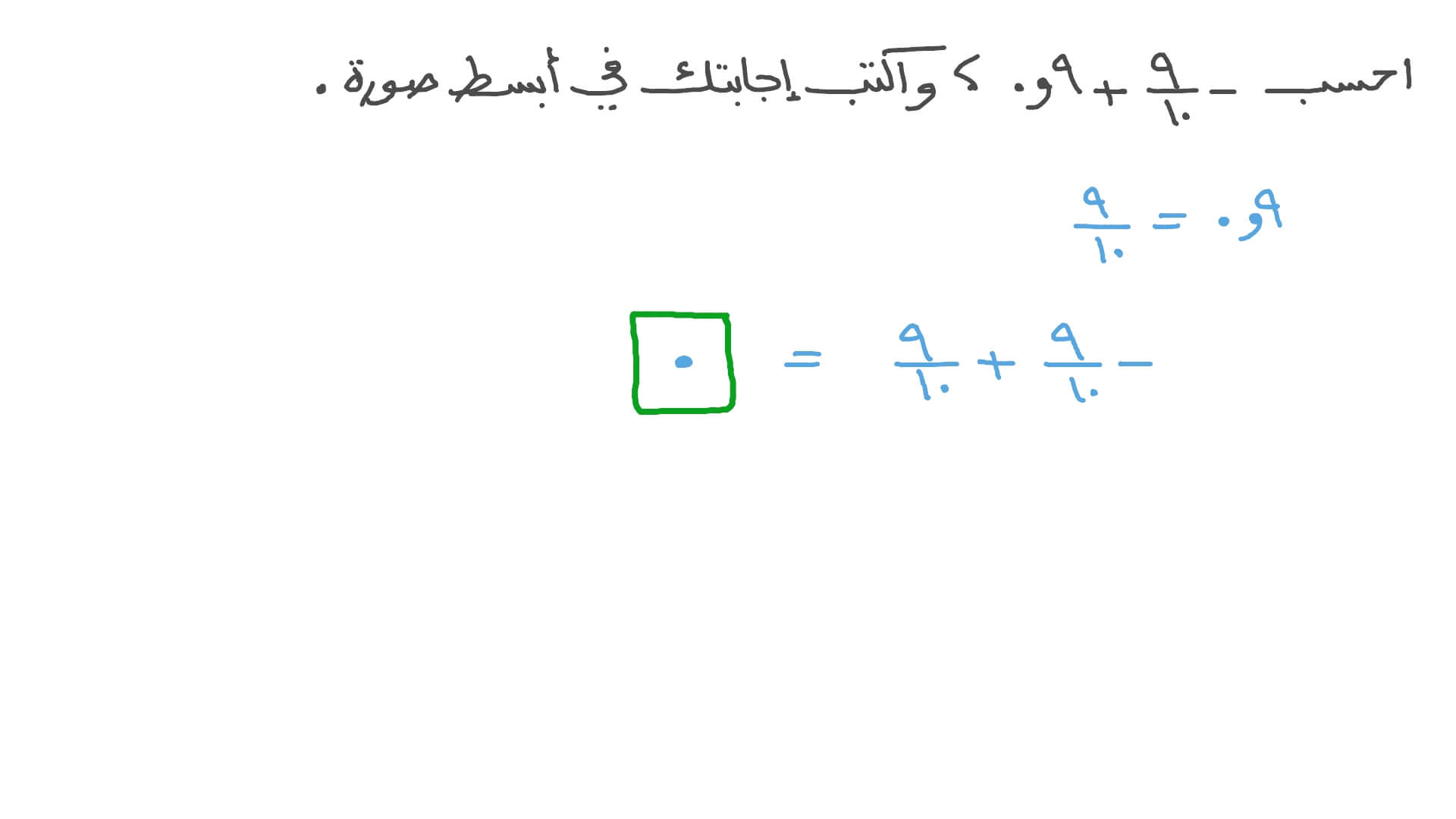 جمع الأعداد النسبية