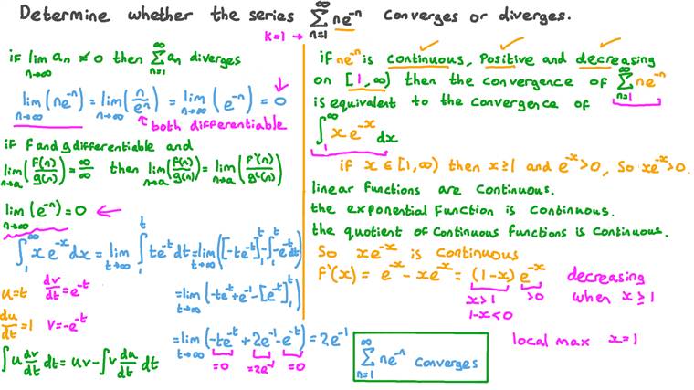 Lesson: Integral Test for Series | Nagwa