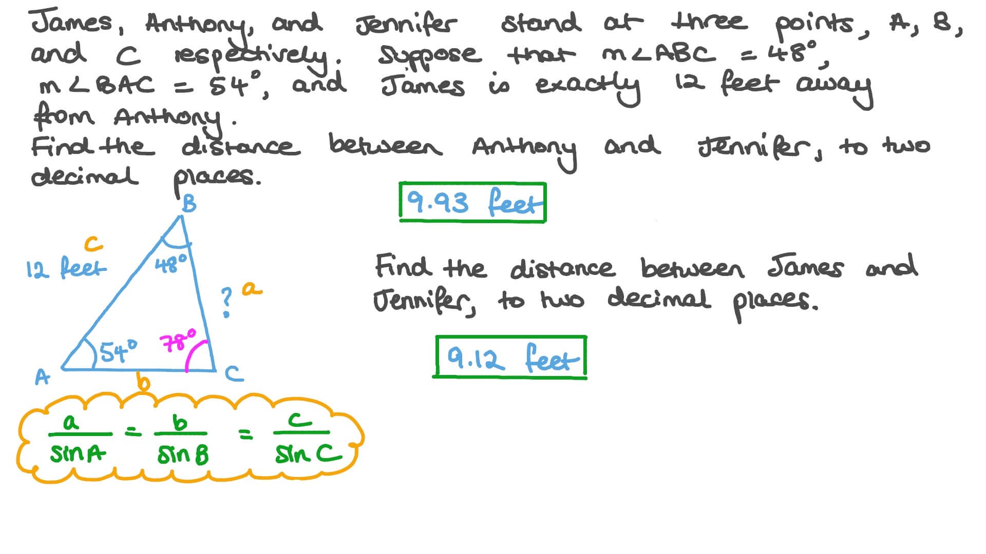 Law Of Sines Worksheet Answers
