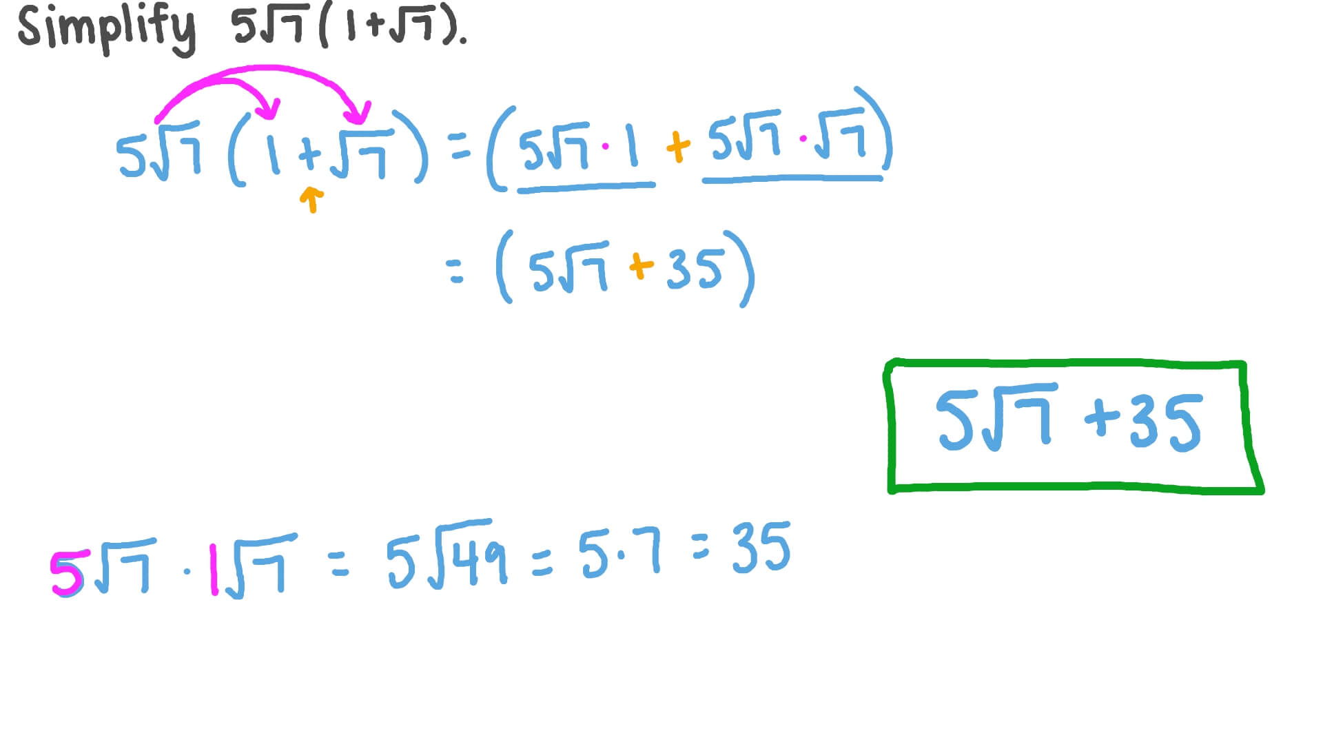 Question Video Simplifying Numerical Expressions Using The Properties 
