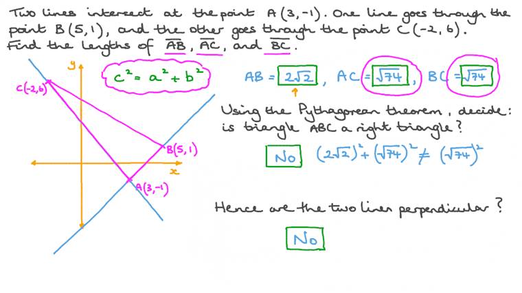 Lesson: The Converse of the Pythagorean Theorem | Nagwa