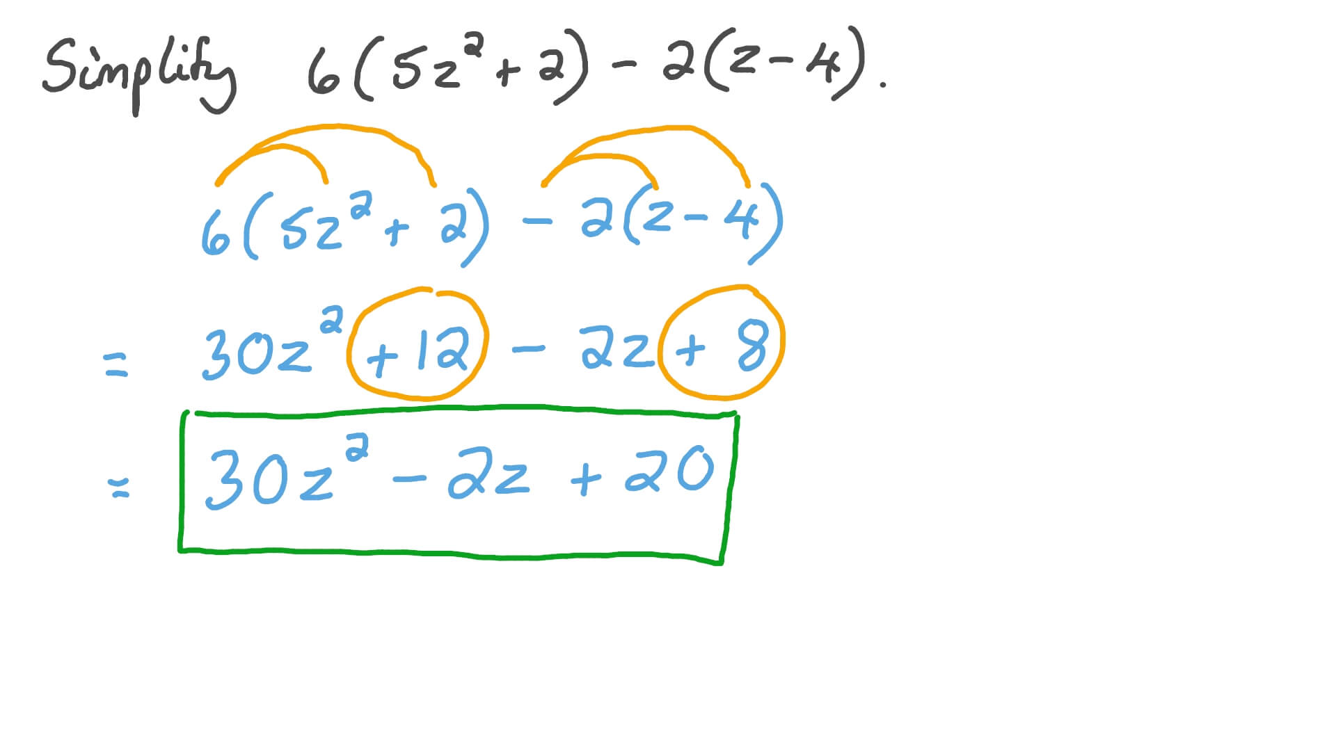 Question Video: Simplifying Algebraic Expressions Nagwa Question Video: Simplifying Algebraic Expressions Nagwa