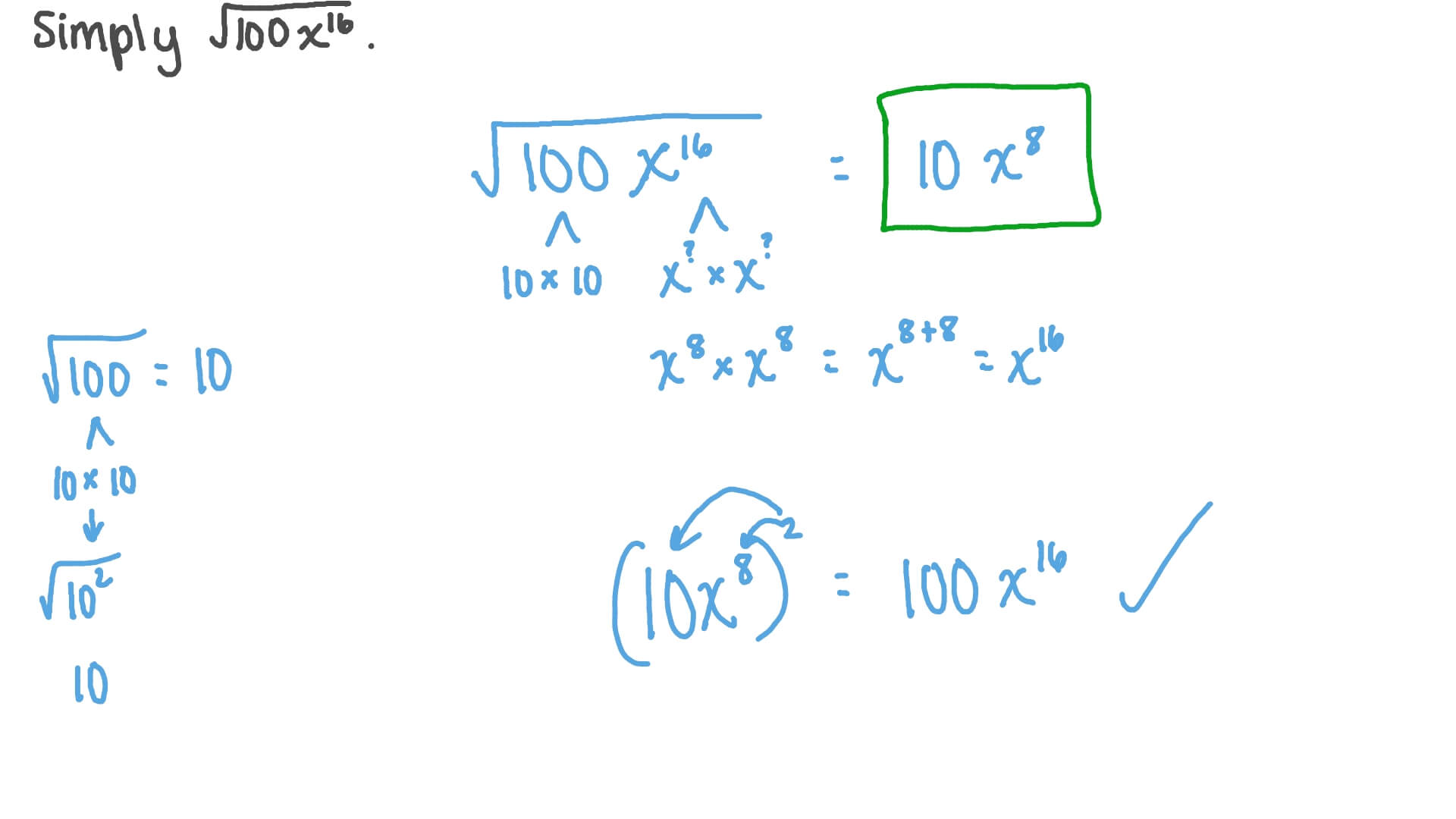 Question video simplifying algebraic expressions involving fractional