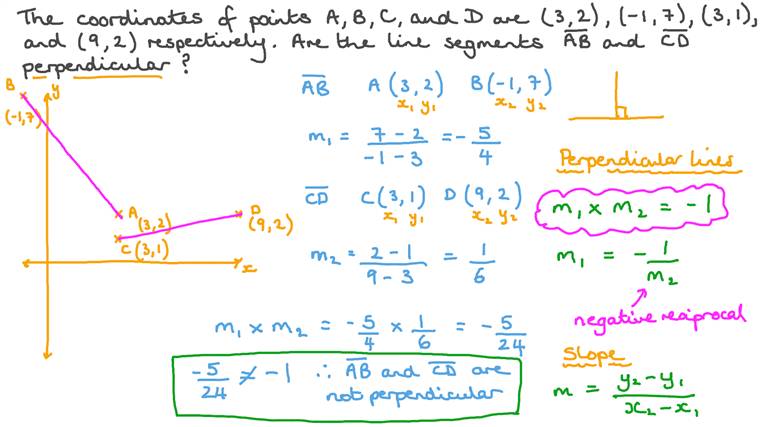 Lesson: Slopes of Parallel and Perpendicular Lines | Nagwa