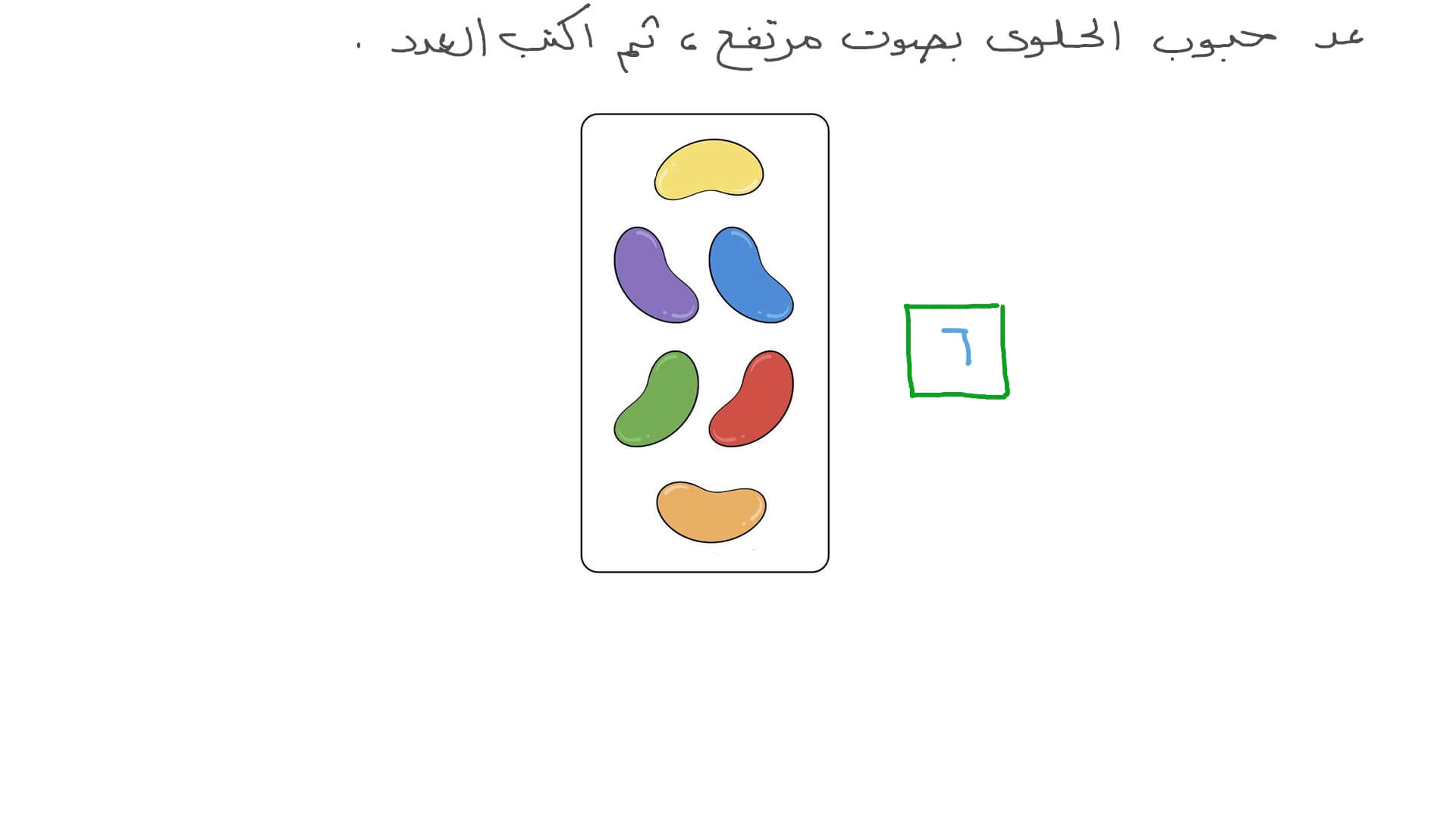 العد لإيجاد العدد في مجموعة متناثرة