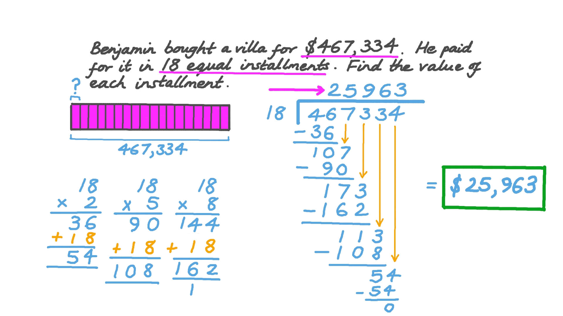 Question Video Solving Word Problems By Dividing 6 Digit Numbers By 2 