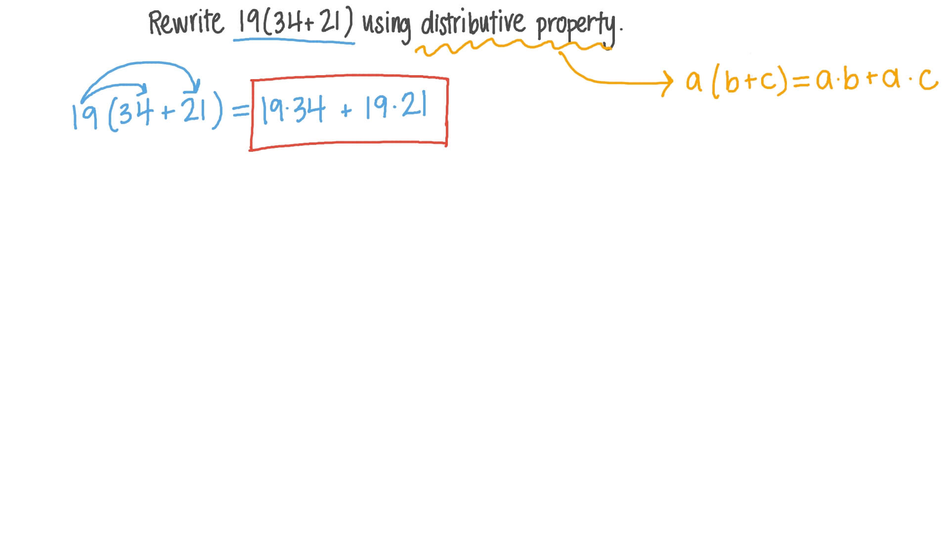 Réécrire une expression en utilisant la distributivité