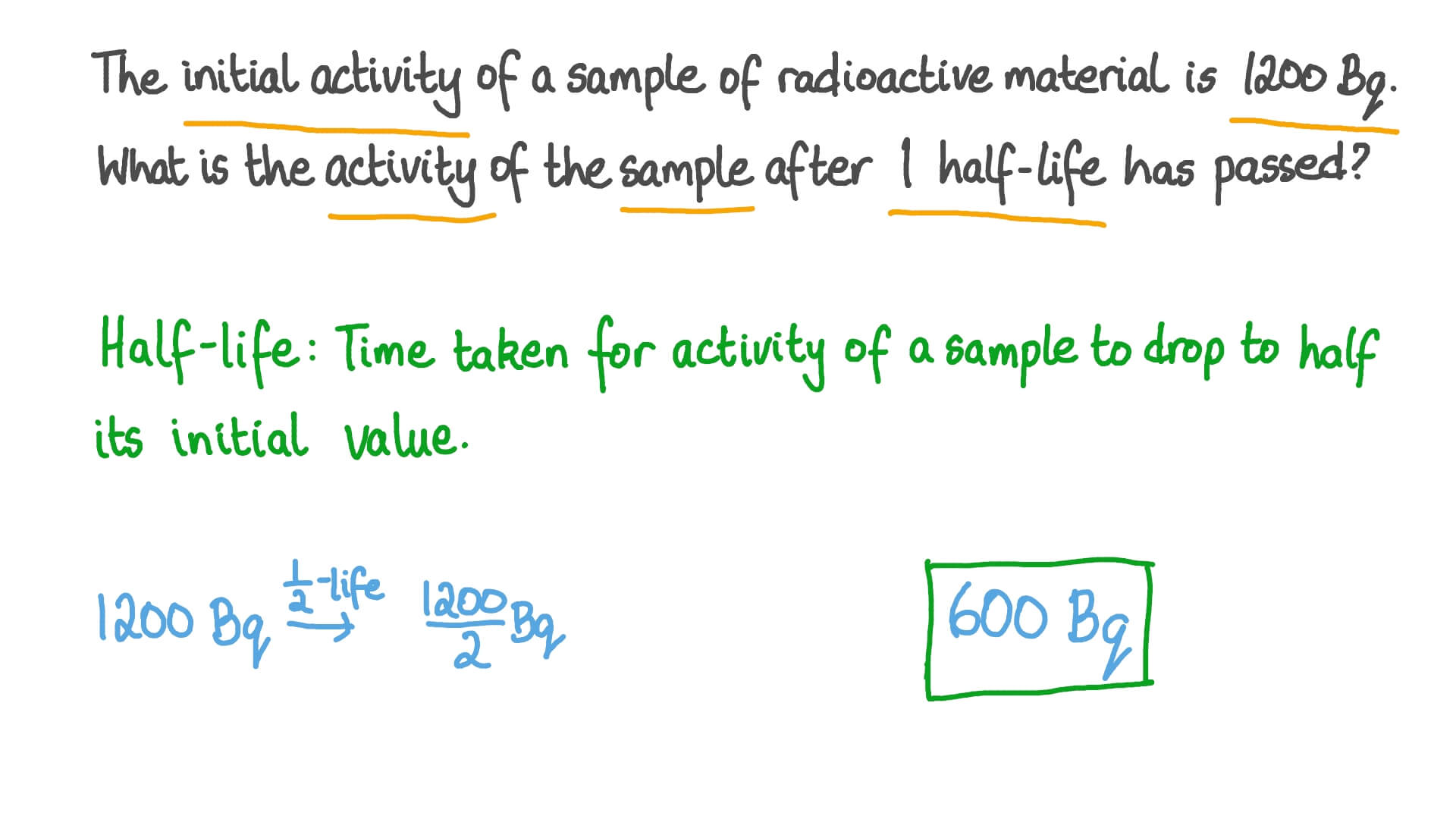 Understanding Activity and Half-Life