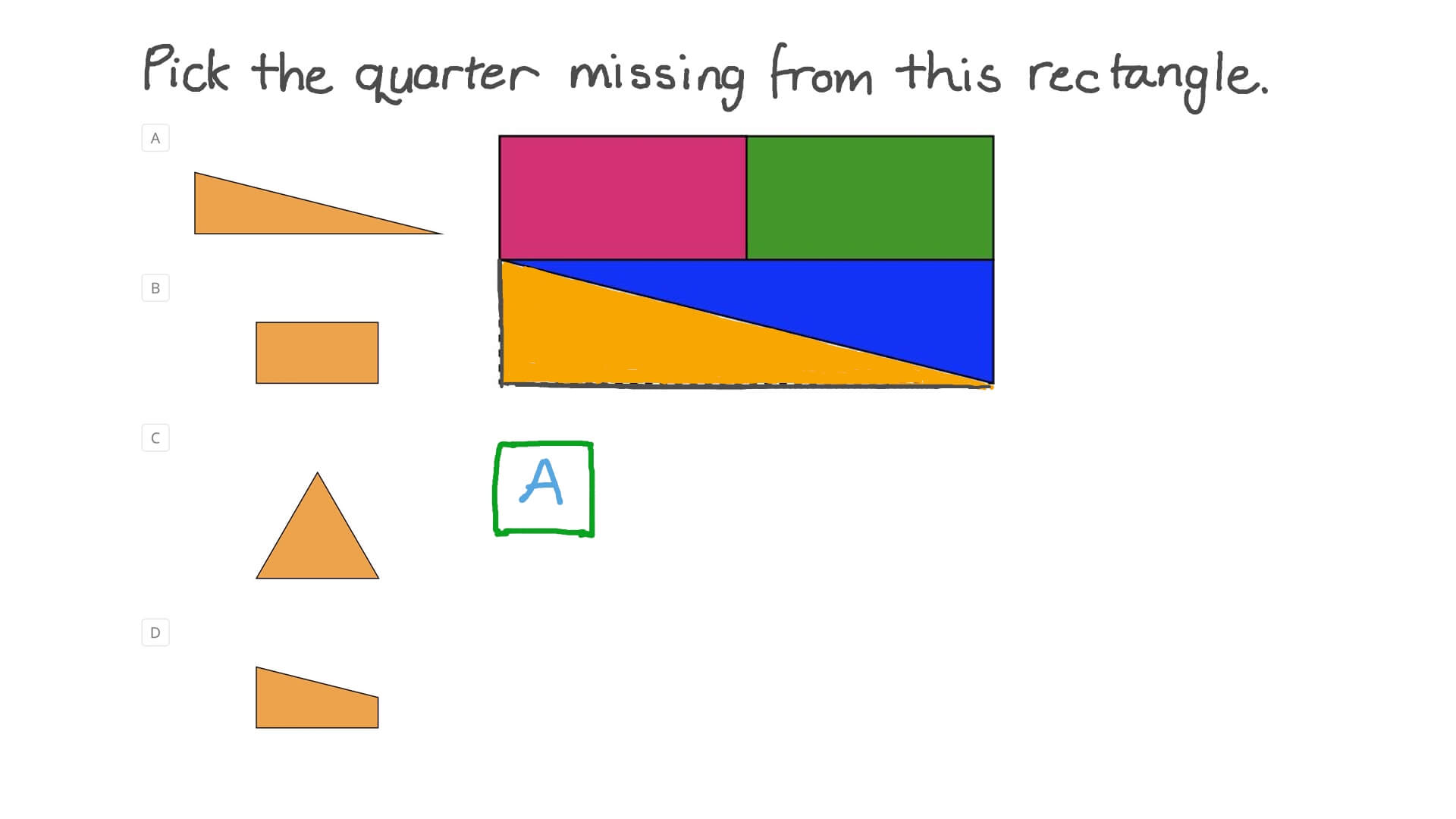 Using Different Shaped Fractions of Rectangles to Build the Whole