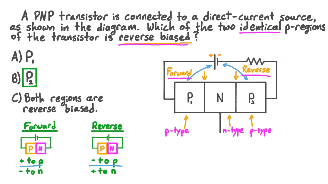 Question Video Identifying the Reverse Biased ptype Region in a
