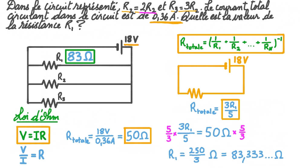 Déterminer la résistance équivalente d’un circuit