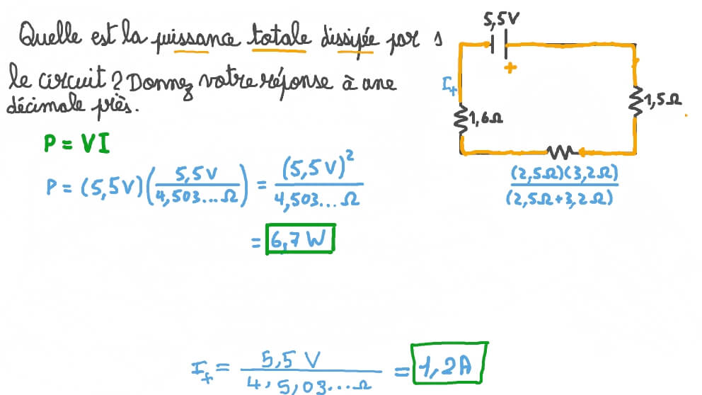 Déterminer la résistance équivalente d’un circuit