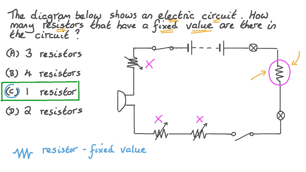 Question Video Determining the Number of Resistors in a Circuit Nagwa