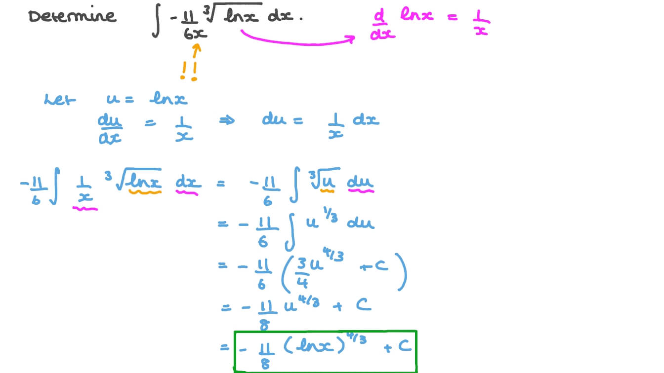 Question Video Finding The Integration Of A Function Involving A 