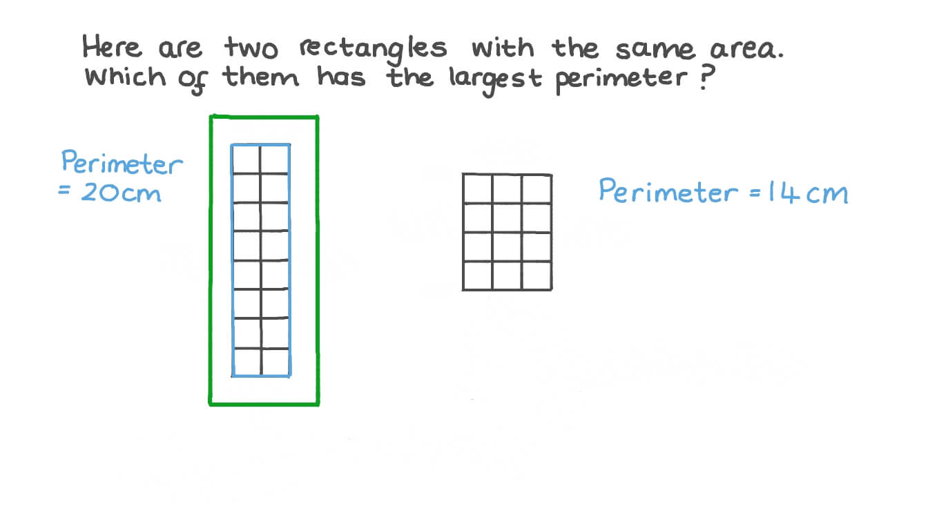 Question Video Recognizing The Perimeters Of Rectangles With Equal