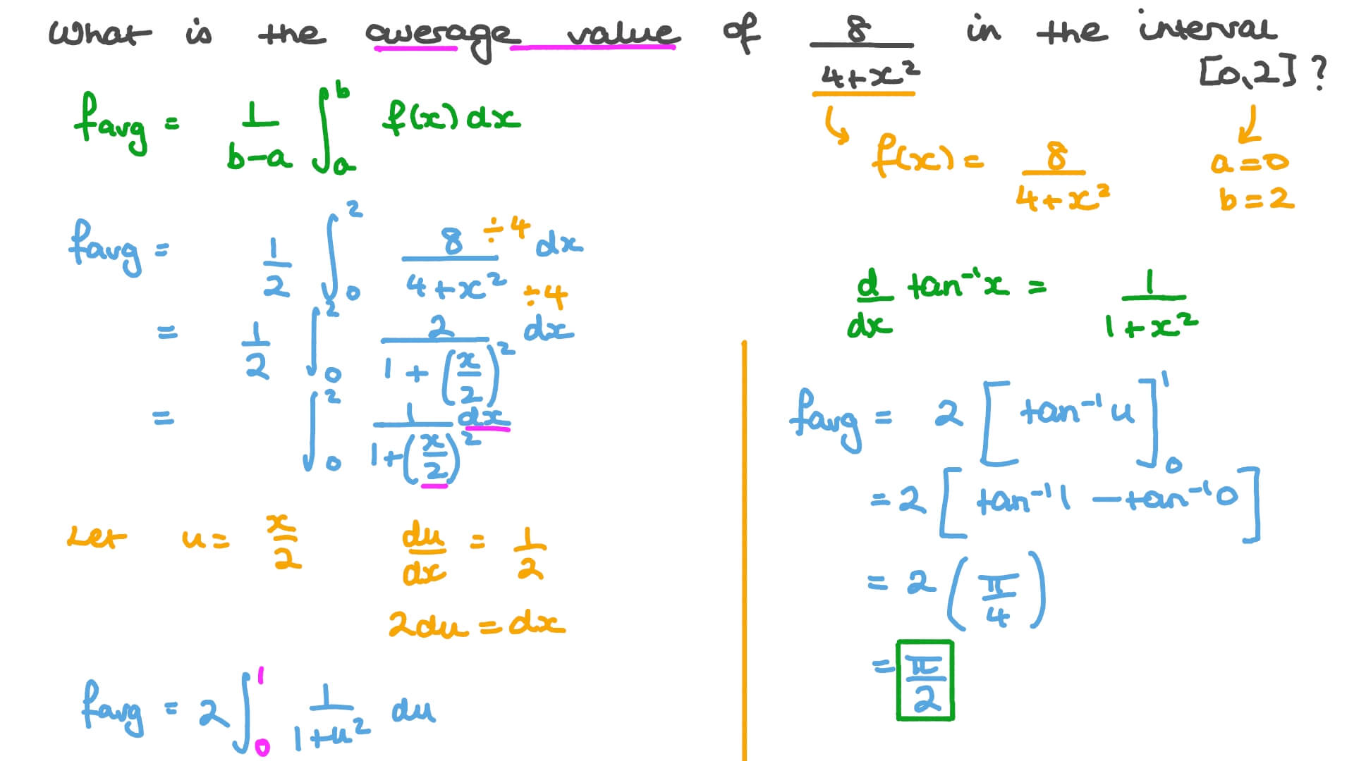 Video: Finding the Average Value of a Function | Nagwa