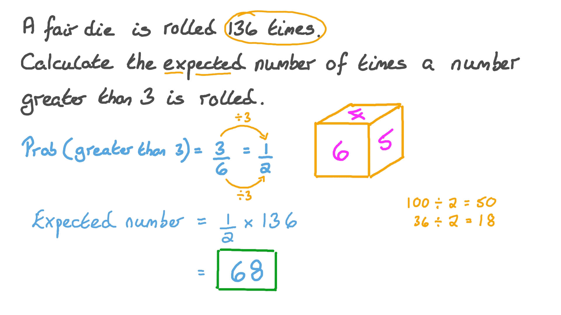 Question Video Using Experimental Probability to Determine the