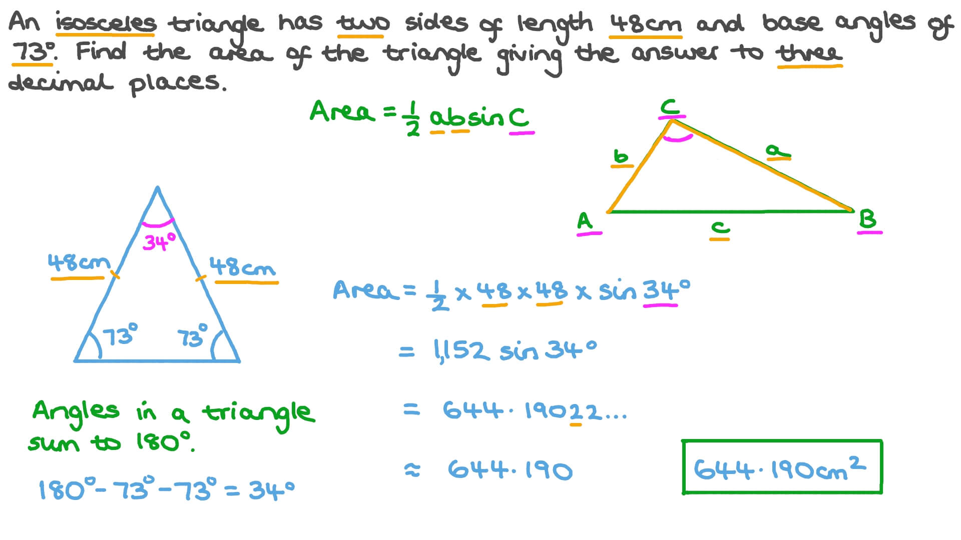 Secretary Honesty Melancholy Isosceles Triangle Calc Find A You Are Sow 