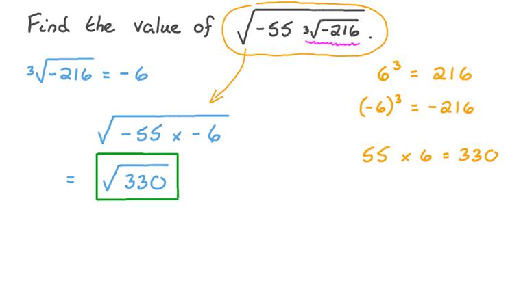 Lesson: Cube Roots of Perfect Cubes | Nagwa