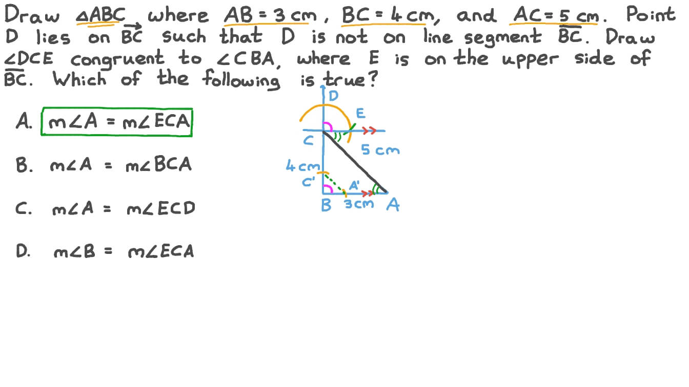 Using Properties of Parallel Lines and Transversals to Find Congruent Angles