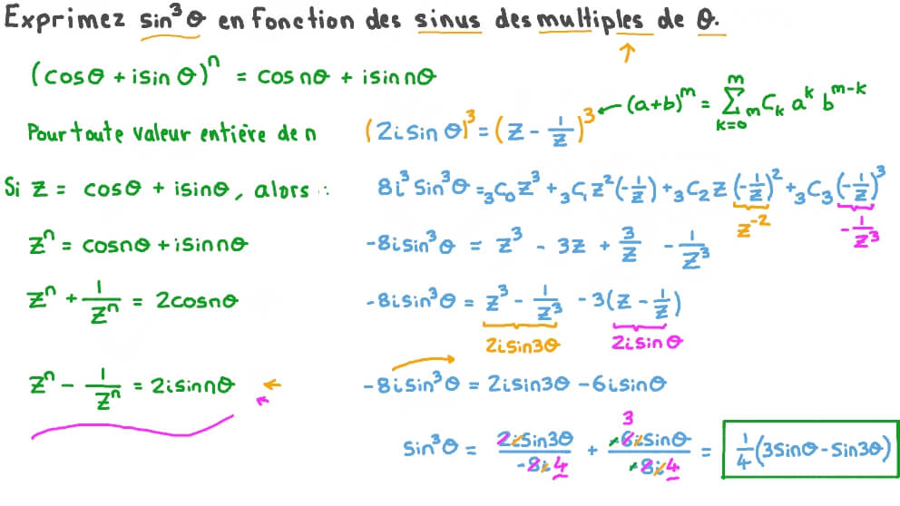 Vid o Question D terminer Une Expression quivalente Au Cube De La 