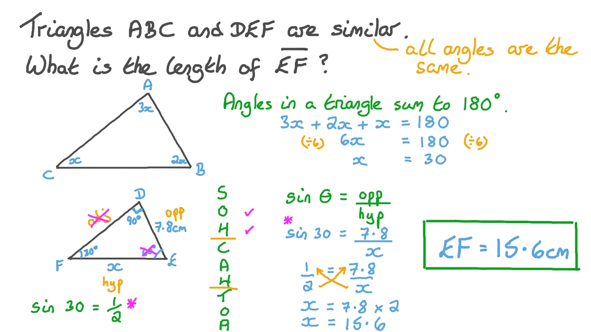 Similar Triangles Missing Sides Worksheet