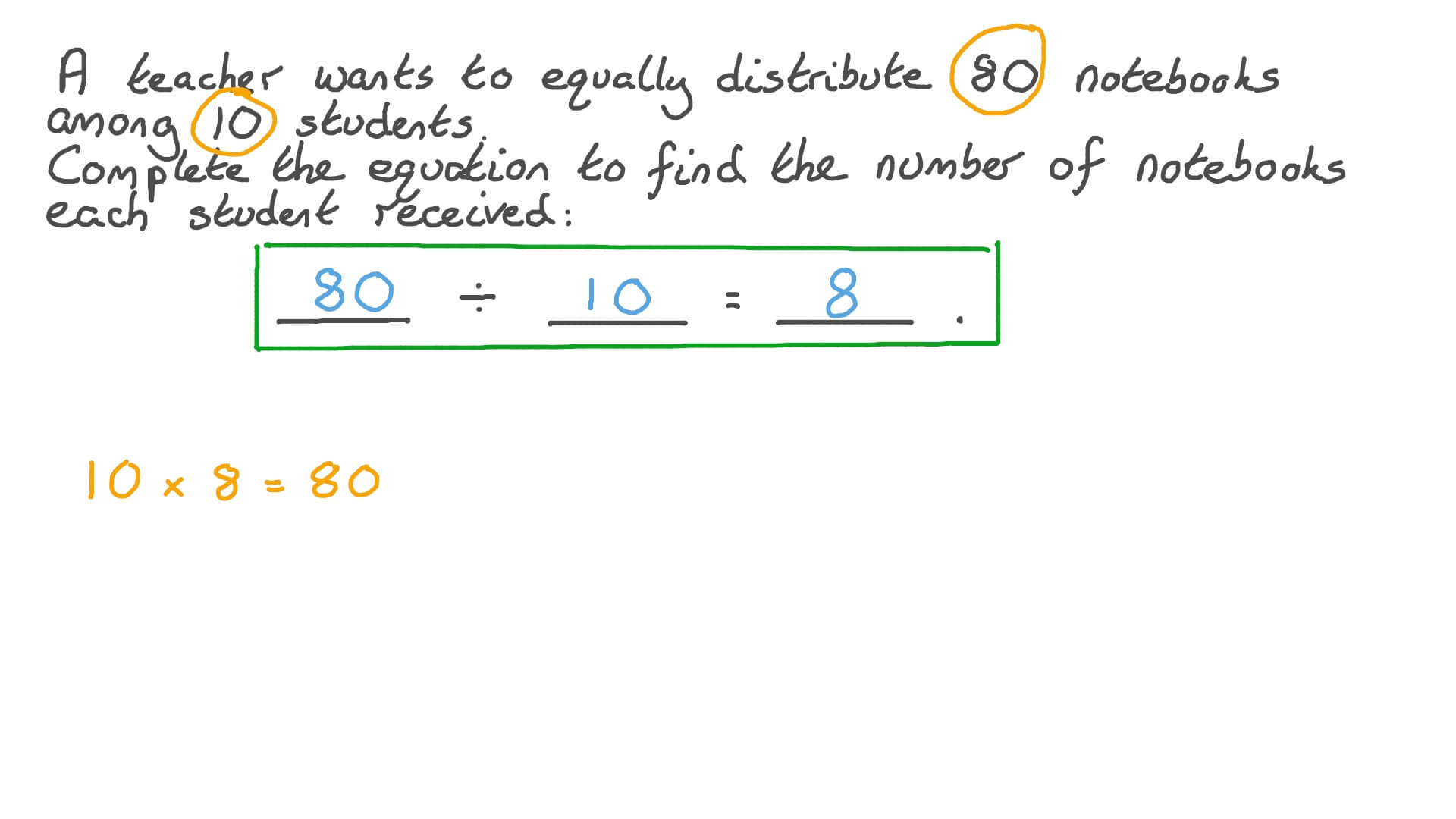 Identifying the Appropriate Expression for a Division Problem Then Evaluating It