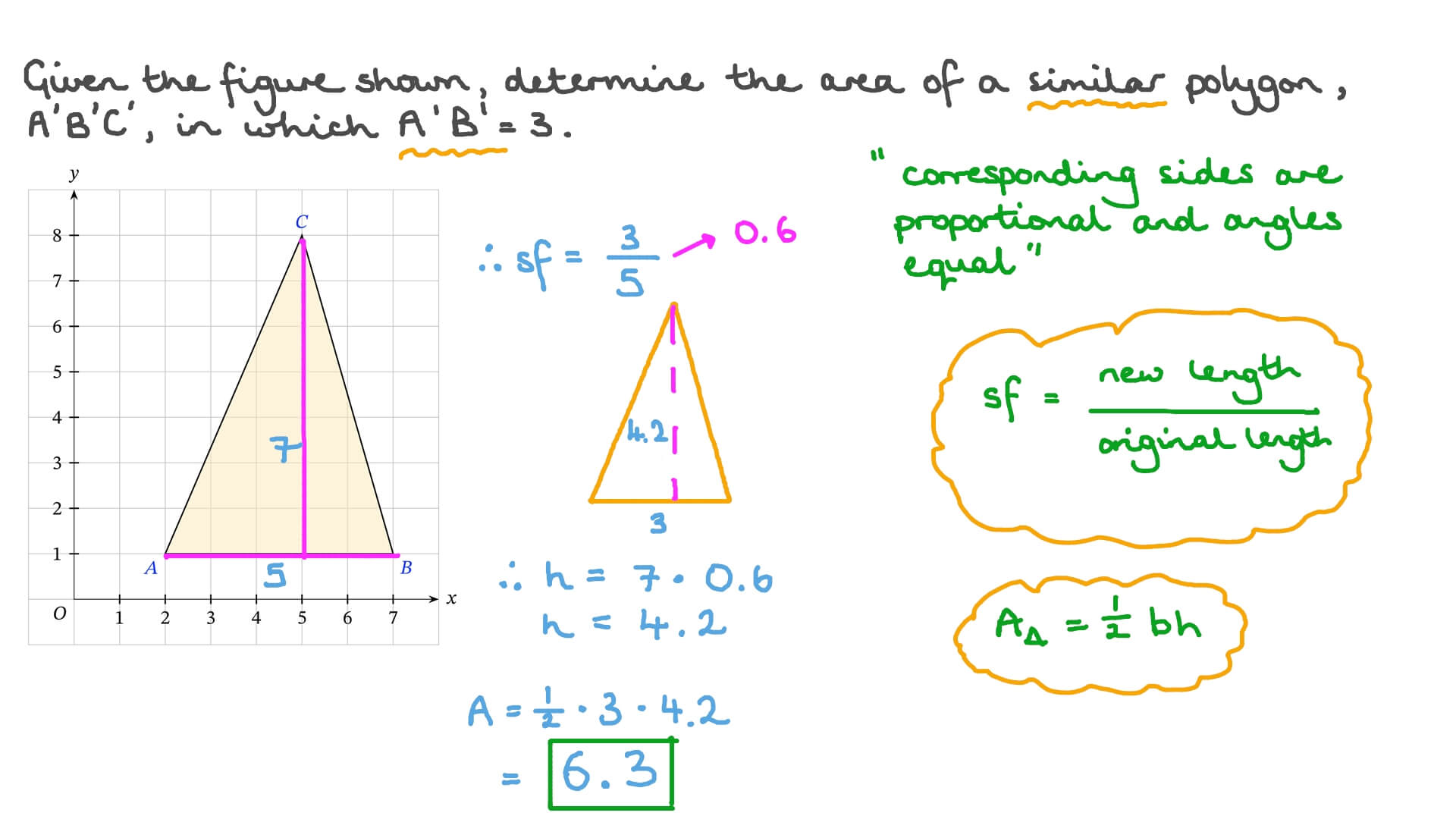 question-video-finding-the-area-of-a-polygon-given-one-of-its-sides