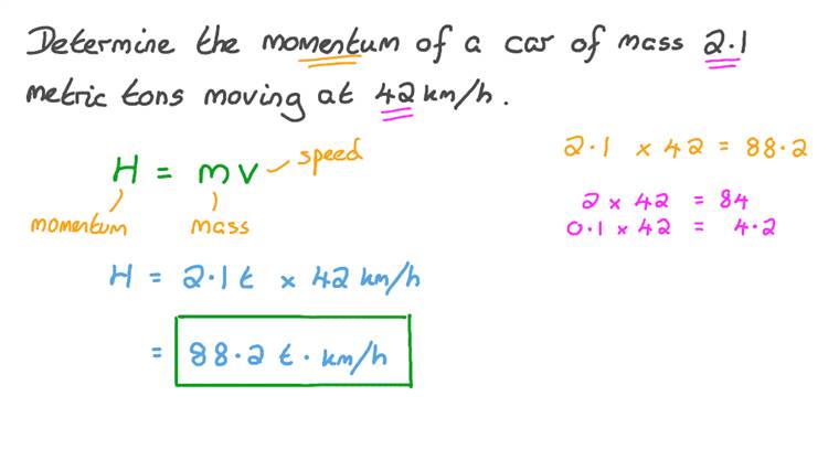 Lesson: Linear Momentum | Nagwa