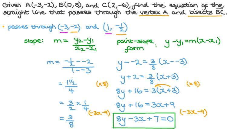 How to write lines in general form picture