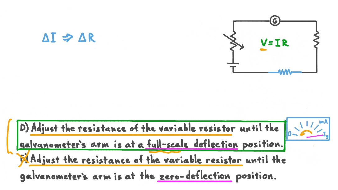 Question Video Understanding How to Calibrate a Circuit to Measure